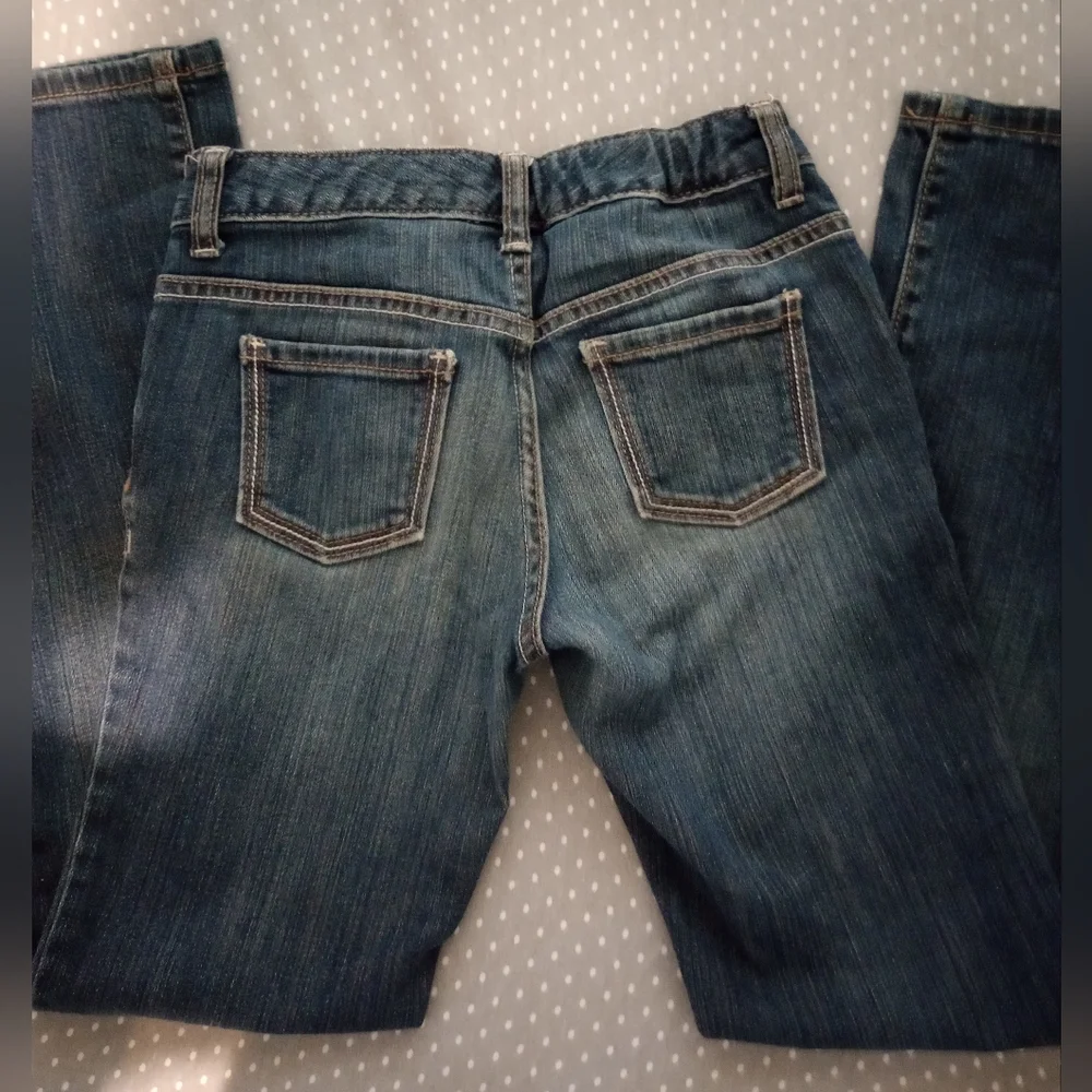 Ol Navy Girl's Boot-Cut Blue Jeans - Picture 3 of 5